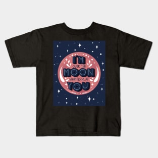 Over the Moon Poster Kids T-Shirt